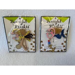 Pair Of Fanciful Flights NEW Lapel Pins